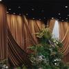 Wedding Coffee Gauze Drapes: Hotel & Stage Decoration Milk Silk Fabric
