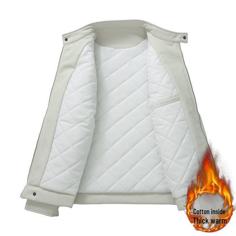 Teen 2026 Stand-up Collar Winter Retro Motorcycle Workwear Jacket