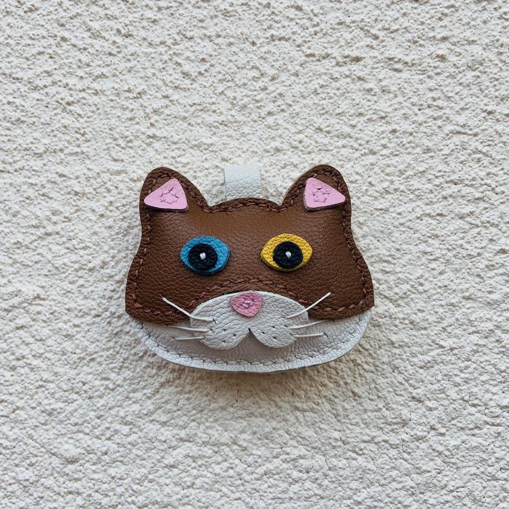 Unique Sheepskin Handmade Ragdoll Cat Lucky Cat Car Key Bag Pendant Handbag Crossbody Bag Pendant Girl Birthday Gift Lovely