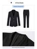 Unisex Professional Blue Suit Set for Civil Servant Interviews, Plus Size Available, Ideal for Hotel Work and Commuting.