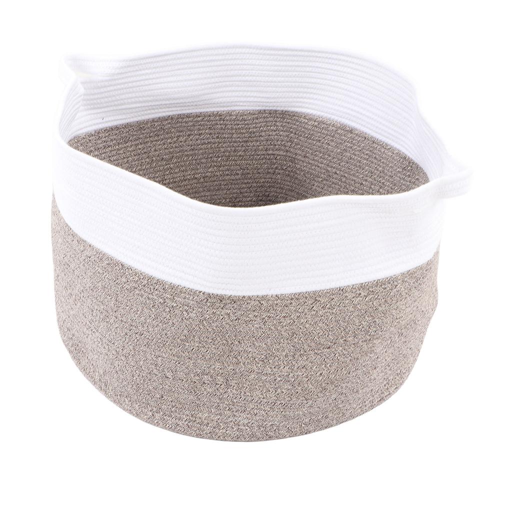 Extra Large Cotton Rope Laundry Basket Pure Cotton Woven Blankets Basket for Toys Living Room
