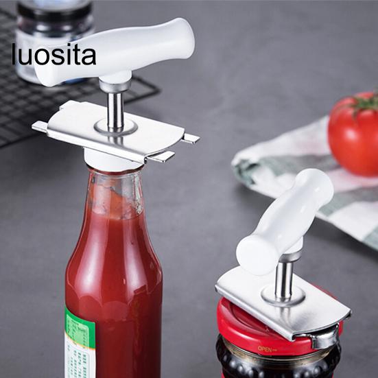 Otvírák na konzervy, Pohodlná ergonomická rukojeť, Nastavitelný kuchyňský manuální otvírák na víčka plechovek s rybami, Nástroj na vaření, Kuchyňský pomocník