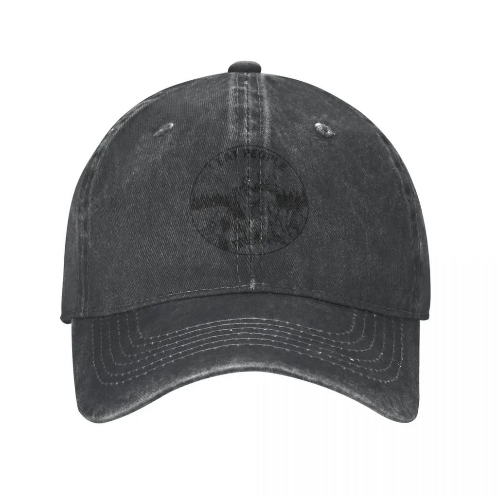 Vintage Denim I Hate People I Eat People Bear Baseball Caps Women Snapback Cowboy Hats Bone Camping Hiking Casquette
