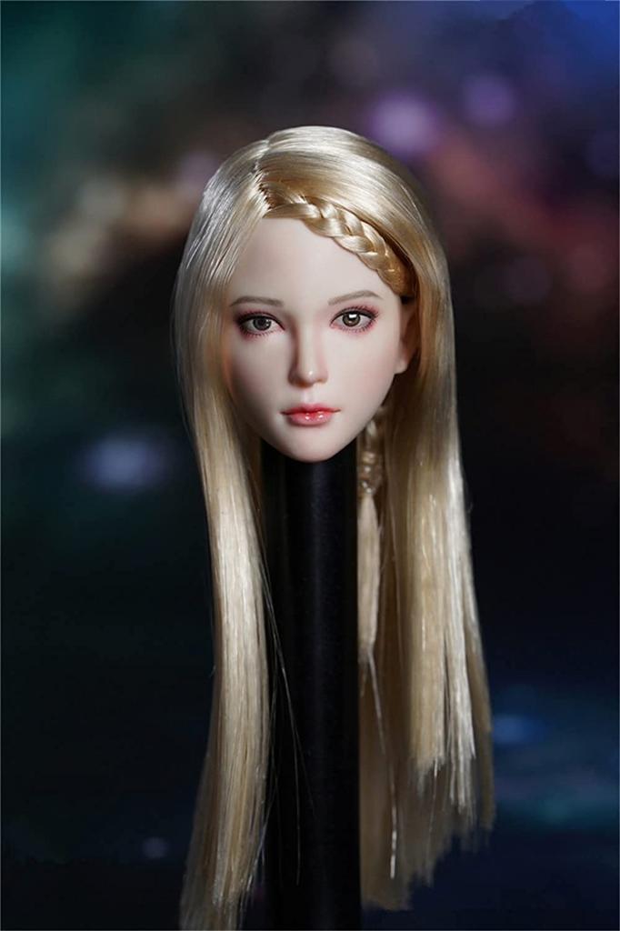 Girl Head Carving Beauty Head Sculpt Female Head Carving Fit 12 Inch Female Action Figure 1/6