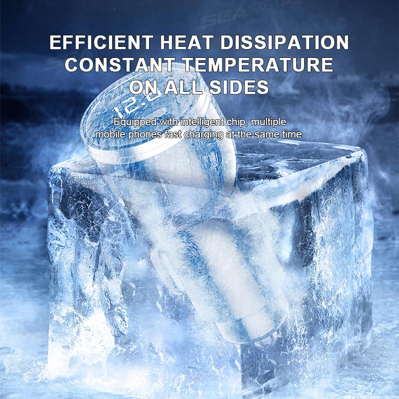 SEAMETAL 230W 115W Car Charger With 3 In 1 Fast Charging Cable PD Type C QC3.0 USB C Car Phone Charger For Samsung Iphone Xiaomi