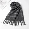 2025 New Winter Men Scarf Keep Warm Cashmere Scarves Casual Brand Designer Pashmina Neckerchief Tassel Business Shawl Wrap