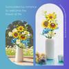13 Flowers Building Blocks Eternal Flower Sunflower Carnation Rose Bouquet Model Bricks Girl Romantic DIY Toys  Kids Toys