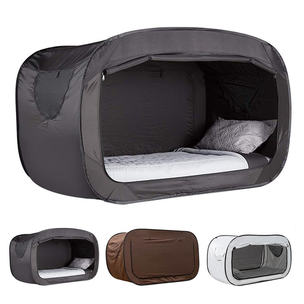 Outdoor Folding Privacy Bed Tent Mosquito Net Tent Isolation Bed Camping Fully Enclosed Shading Bed Tent for Kids and Adult