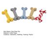 Yousheng Dog Rope Toy Bone Shaped Dog Chew Toy for Teething Training Interactive Play Cotton Rope Pet Toy for Small Medium