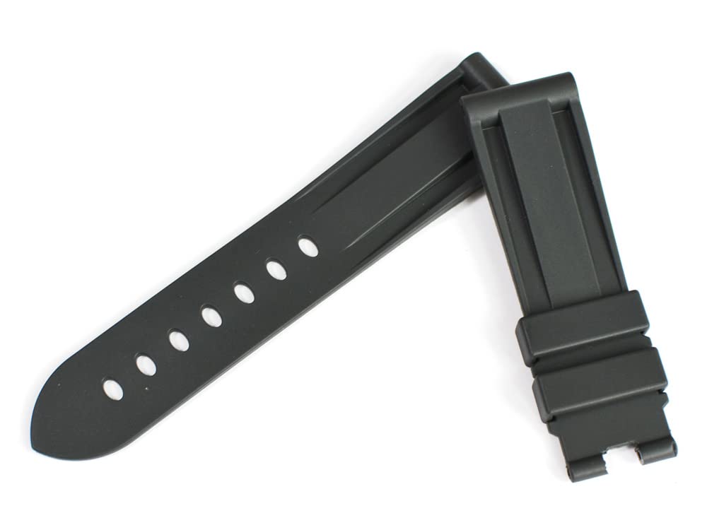 King Panerai Compatible Watch 40mm Case with Rubber [Import Original] Part, D-Buckle, Strap, Black, Aftermarket, 22/20mm