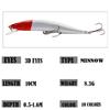 Colorful Rattling Minnow Lure: 10cm/8.3g Bass Simulation Bait with Ten Colors for Long Cast Fishing