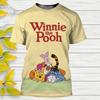 Disney Winnie The Pooh Cartoon T Shirt  Casual T-Shirts Anime 3D Print Kids Tees Tops Clothing