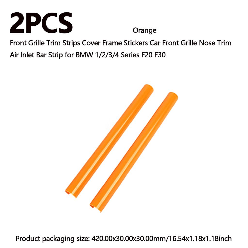 2/4PCS Car Front V Brace Grill Trim Strips Cover Front Grill Insert Trims Stripes for BMW F30 F31 F32 F33 F34 F35 F36