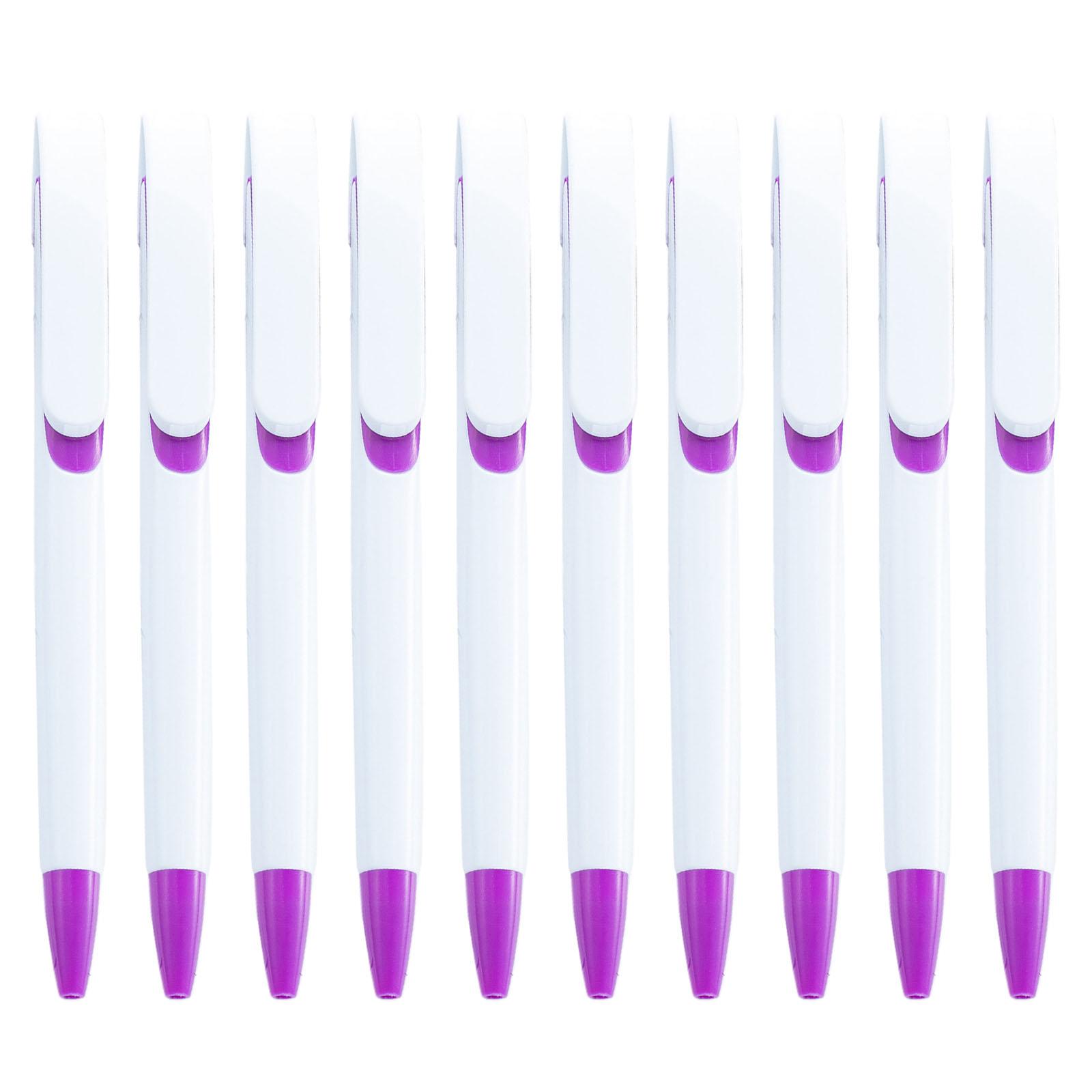 

10 шт., набор длинных шариковых ручек с удобным захватом, простая выдвижная автоматическая шариковая ручка, детская шариковая ручка, подарочный набор ручек для студентов фиолетовый