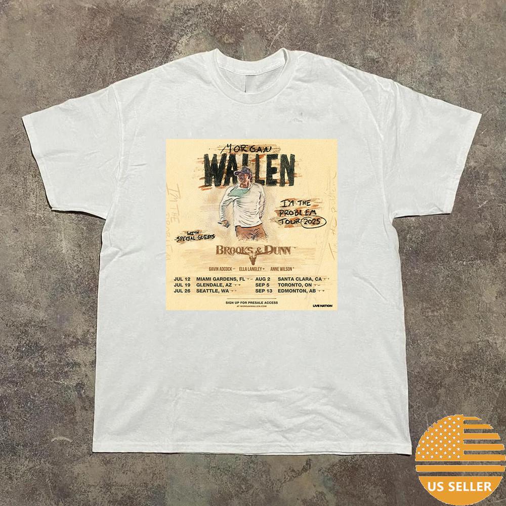 

Morgan Wallen I m the Problem Tour T Shirt Full Size S-5XL Unisex T-Shirt M