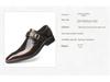 2025 Men's Pointed Toe Buckle Low-Heel Leather Shoes - Large Size Gentleman Style