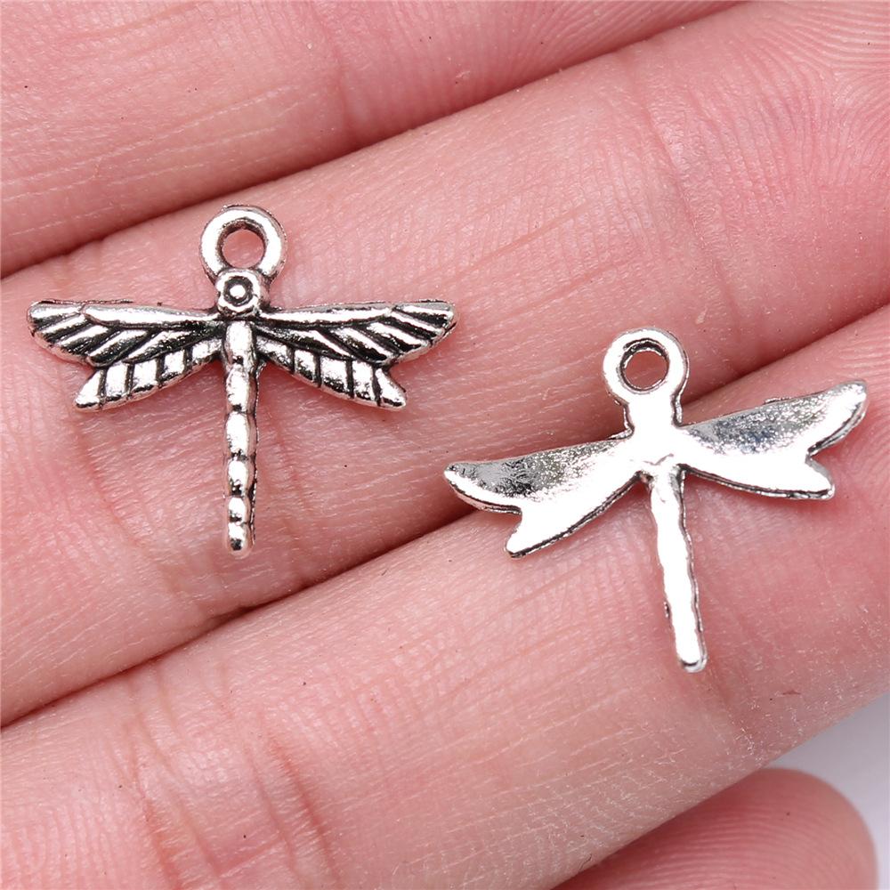 20pcs Dragonfly Charms Antique Silver Color Dragonfly Charms Pendants For Bracelets Dragonfly Charms Making Jewelry