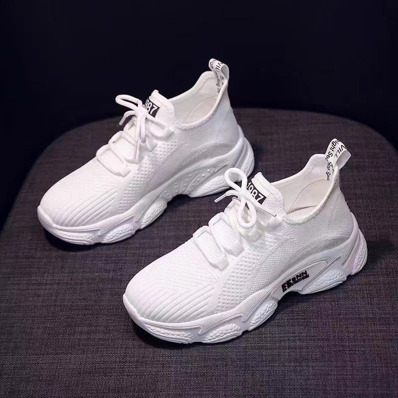 Women's Casual Sports Shoes Mesh Breathable Fashion Trend Running Shoes Soft Sole