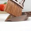 2Pcs/Set Cleaning Brush Set with Humanized Round Handle Portable Small Handheld Broom Dustpan Set Home Cleaning Accessories