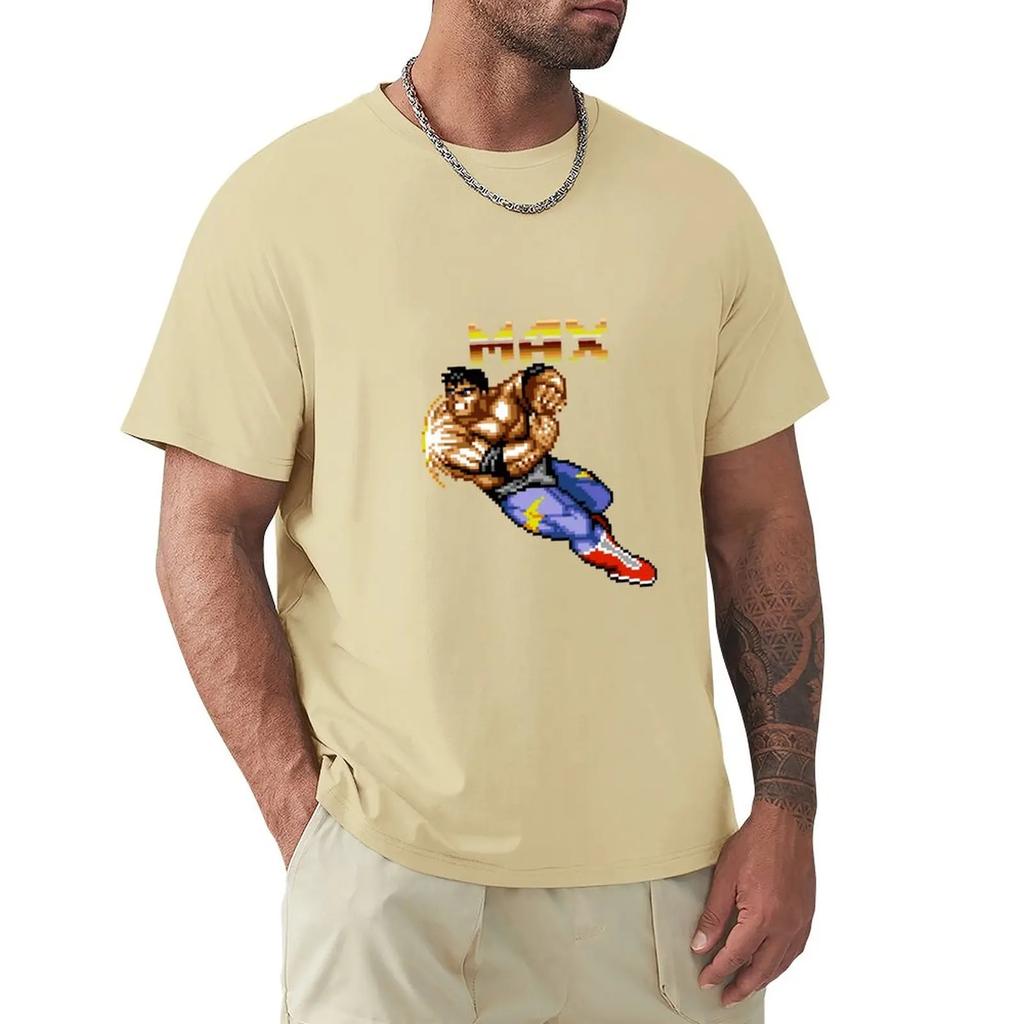 Max Thunder From Streets Of Rage 2 Tshirt For A Boy Customizeds Designer Shirts Customs Plain T Shirts Unisex