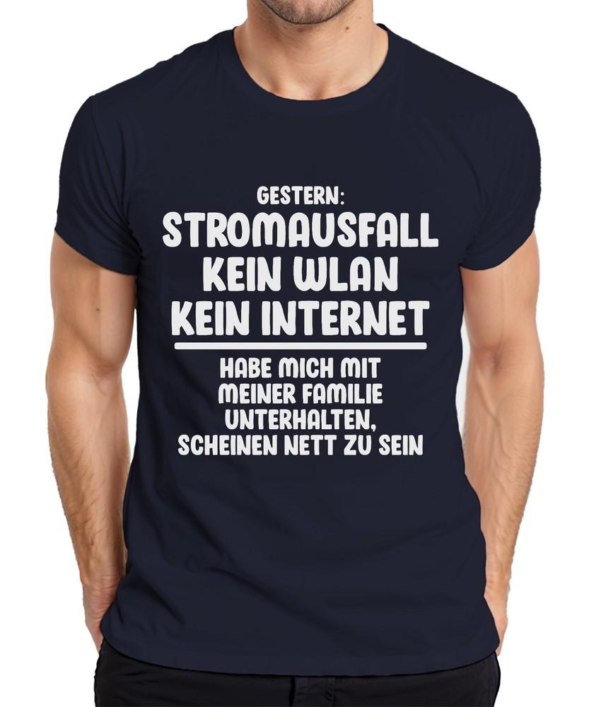 Power Outage No Wifi No Internet Offline Gamer Humor Fun Unisexs Tshirt S