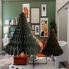 2x Paper Christmas Tree Ornament Christmas Desktop Decoration Foldable Trendy Sculpture for Indoor Bedroom Bookshelf Walkway