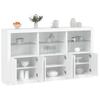 VidaXL Buffet with LED Lights, Cabinet with Door, Storage Furniture, Living Room Entryway Organizer, 3209149