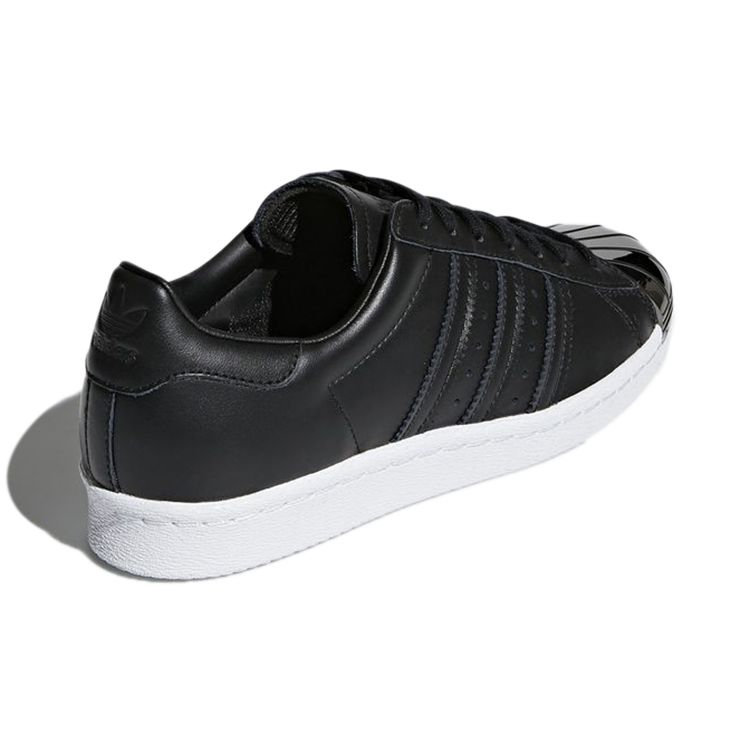 Adidas Originals Superstar 80S Casual Low-Top Sneakers Women Sneakers Obsidian-Black DB2152