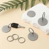 100pcs Metal Blank Dog Tags for Stamping Stainless Steel Key Tags for Engraving,Metal Stamping Blanks with Hole 1.2Inch