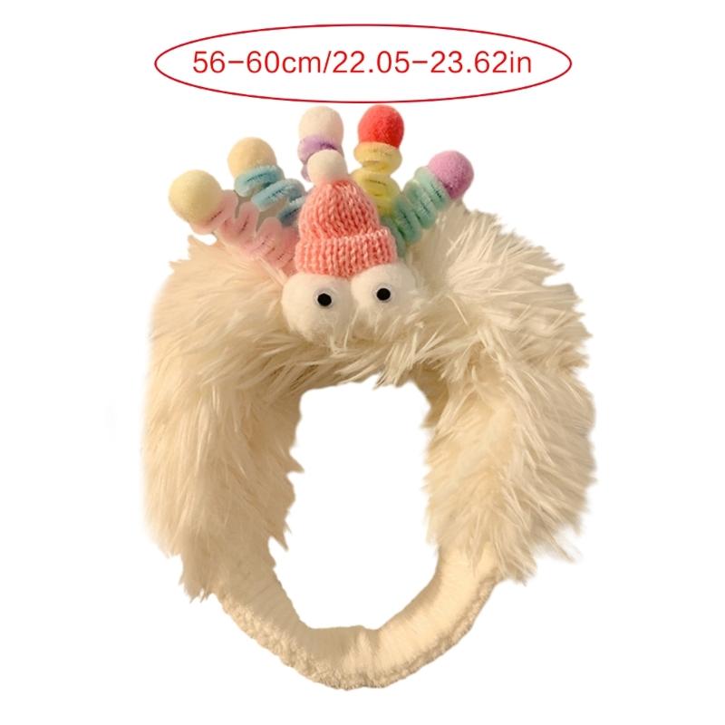 Mädchen Cartoon Stirnbänder Lustiger Clown Fell Kopfschmuck Breite Haarbänder Accessoires Frühling Haarbänder Geburtstagsparty