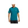 adidas Originals Solid Color Logo Sports T-shirt Unisex Tops Green HE2905