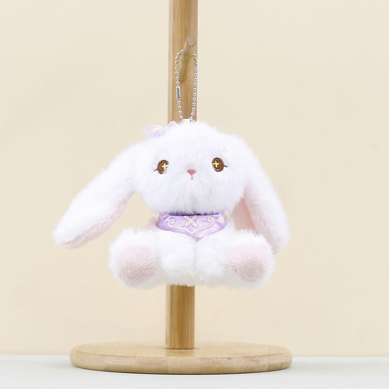 Plush Soft Rabbit Toy With Pp Cotton Filling For Decor And Gifts Keychain Doll