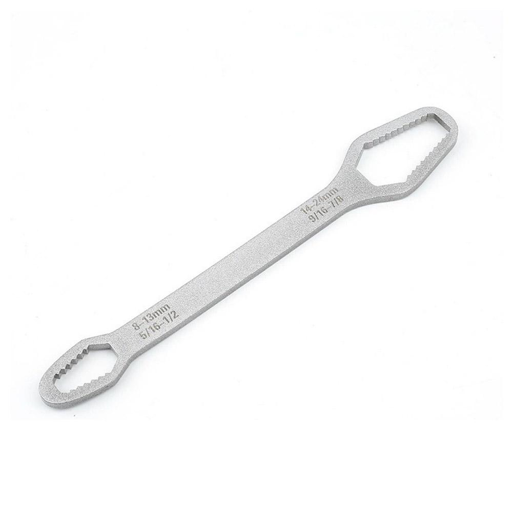 Small Ultra Hard Steel Wrench Multifunctional Double Headed Self Tightening Wrench Versatile Plum Blossom Universal Wrench