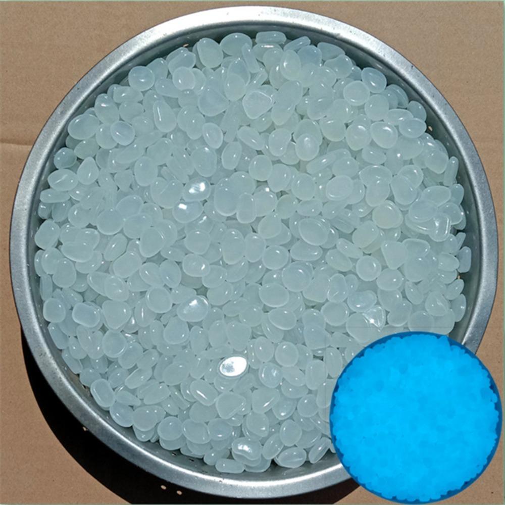 500Pcs Glow Fish Tank Luminous Stones Colorful Flowerpot Decorative Stone Garden Pebble  Night