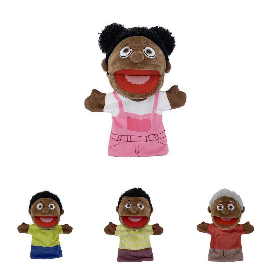 African Family Plush Toy Hand Puppet For Creative Roleplaying