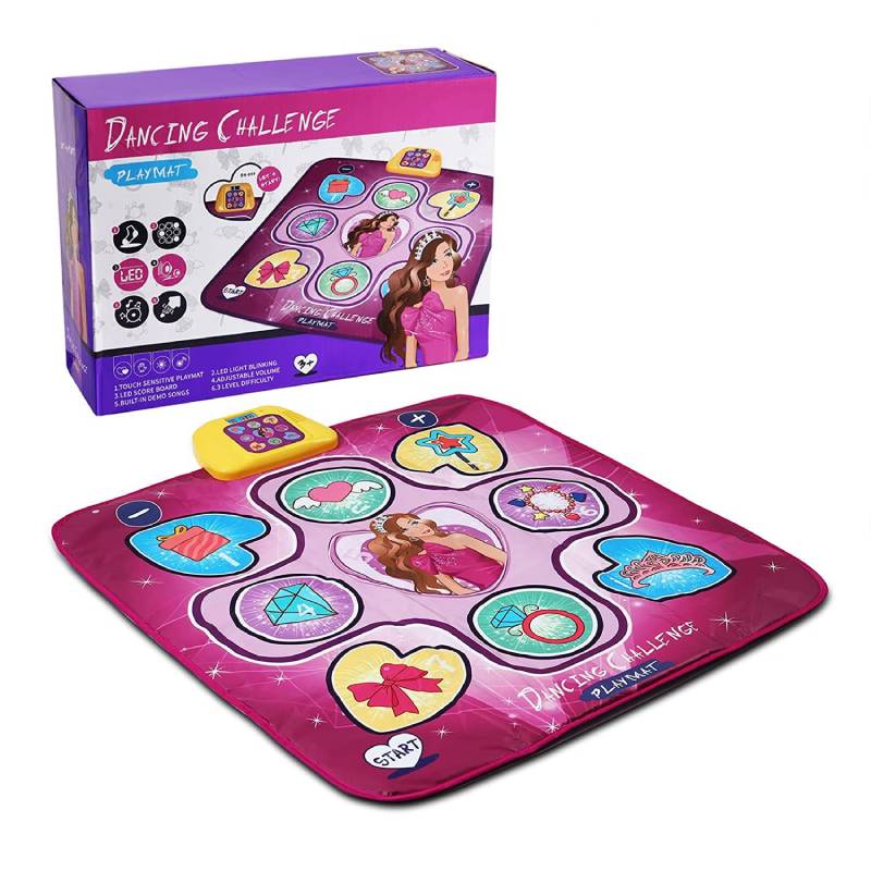 

Мат Одеяло Танцы Игрушки Дети Электронный Коврик Челлендж Подарок Интересный Прочный розовый