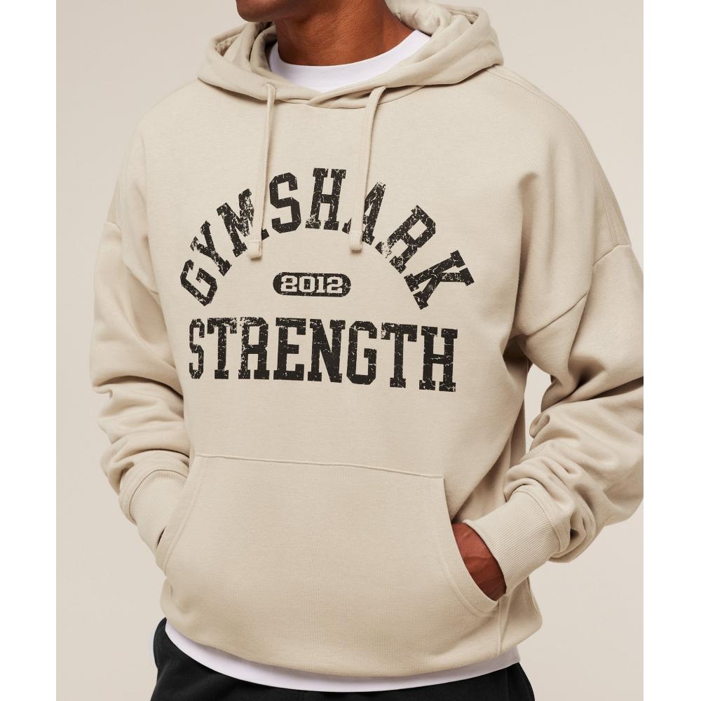 Gymshark 2012 Strength Hoodie Pebble Grey A3c8q Gb7p