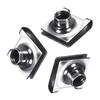 10pcs 6mm Nuts Bumper License Plate Mounting U Type Clips Number Plate Fixed Buckle Easy Installation