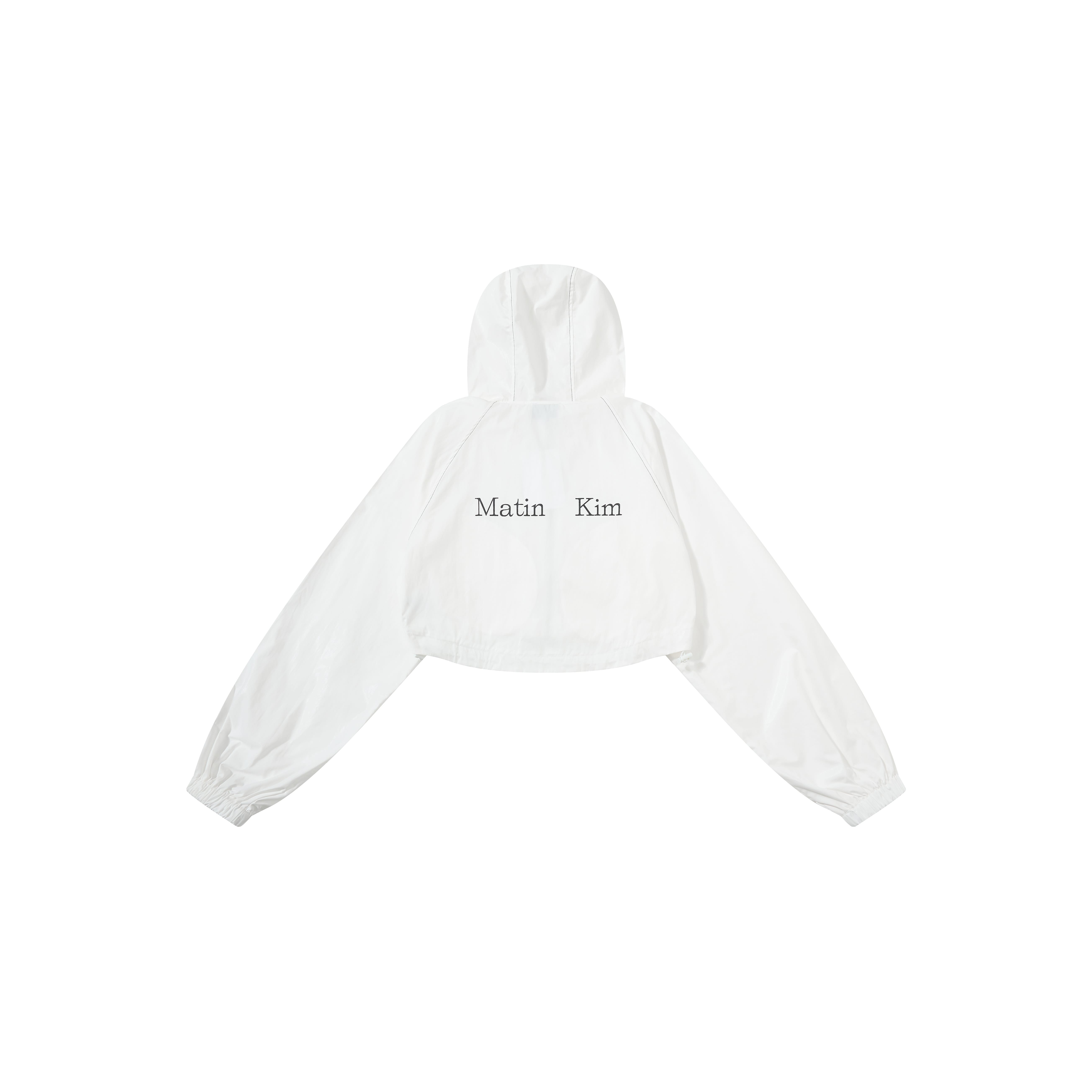 Women s Hooded Long Sleeve Cropped Jacket Loose Fit Casual Windbreaker Letter Print Outerwear S