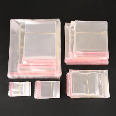 100 Stück transparente, selbstklebende, versiegelte Opp-Kunststoffbeutel, Beutel, Geschenktüten