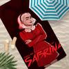 S-Sabrina Towel Polyester Beach Towel Quick Dry Sand Free Bath Towel for Summer Pool Travel Vacation