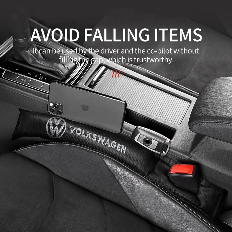 For Volkswagen MK1 Volkswagen Car Styling Seat Gap Filler Pads PU Leather Leak-Proof Accessories For VW GTI Polo Golf Passat Scirocco Tiguan Jetta