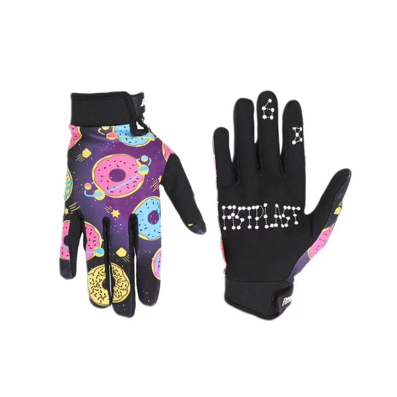 FISD kids  7 color Super Donut Wheel Glitz Riding dirt bike long finger touch screen gloves