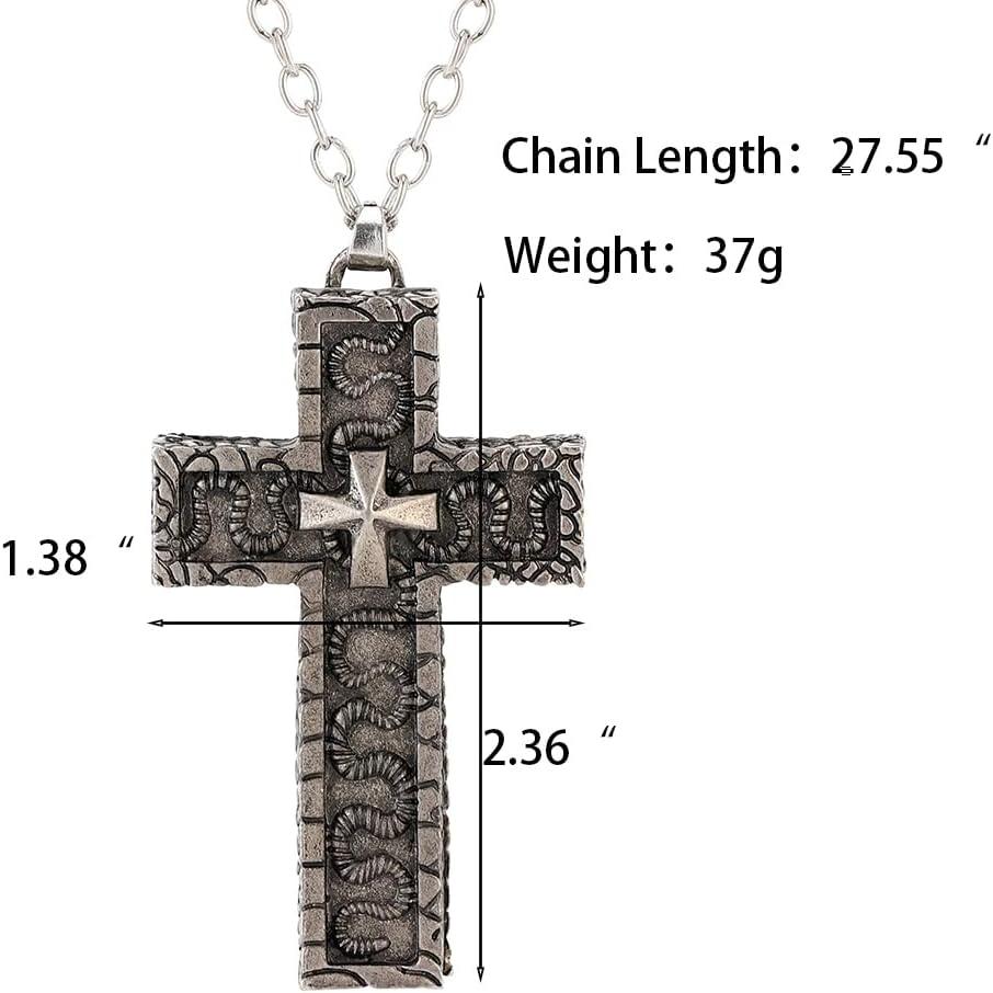 

Ожерелье «Игра в кальмара», Готическое эффектное массивное ожерелье-кулон-локет с крестом для костюма на Хэллоуин, косплея