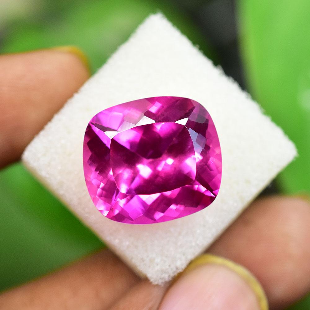 Natural Pink Ruby Loose Gemstone 23.80 ct Burmese Cushion Shape for Jewelry Making and Crafts
