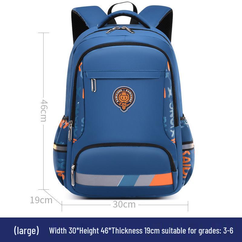 Waterproof Lightweight School Backpack for Boys - Large Capacity, Burden-Reducing Design