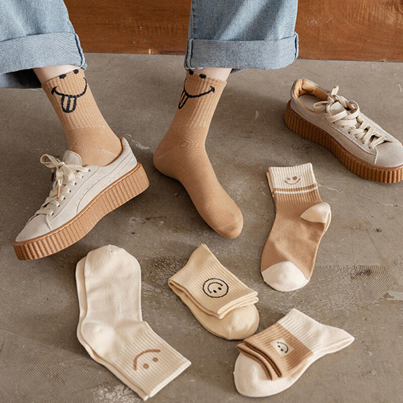 5 pairs of comfortable women s mid-calf socks 5-piece set