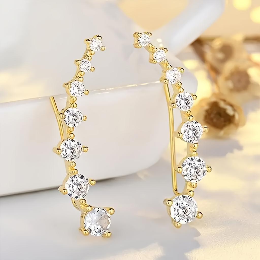 Seven Star Design Earrings for Women, Hypoallergenic Delicate Dangle Earrings, Simple Elegant Daily Leisure Wear Jewelry Gift