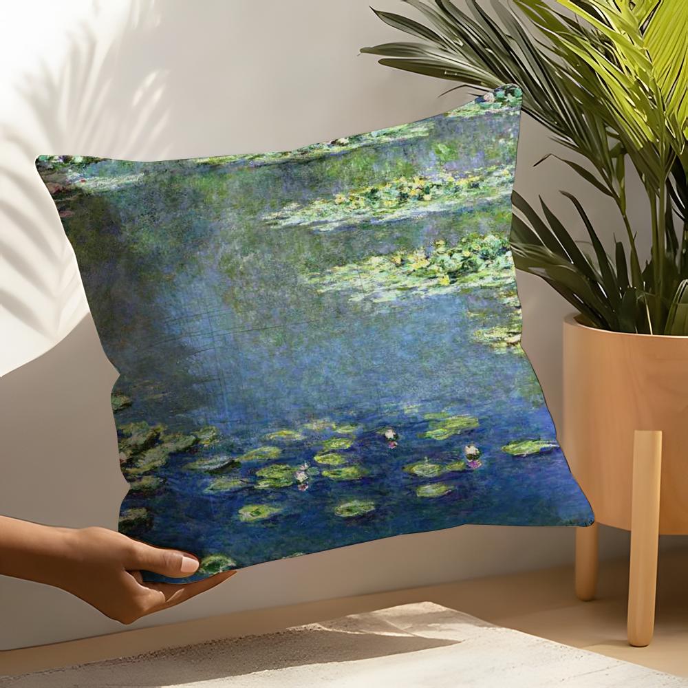 Art style Cclaude Mmonet Pillow Case Home Living Room Decoration Linen Pillow Cases Cushion Cover