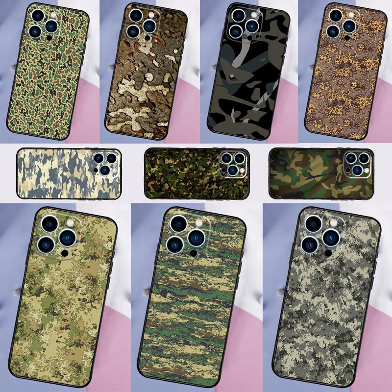 Camouflage Military Case For Xiaomi 15 14 Ultra 13T 14T 15T Pro 17 Pro Max POCO F7 X3 X5 X6 F5 F6 X7 Pro Cover